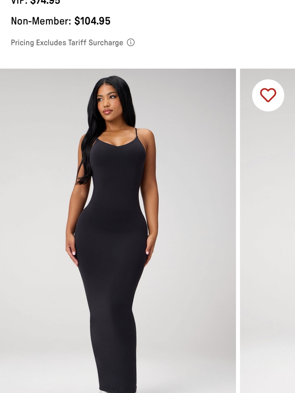 Fabletics Black Scoop-Neck Maxi Dress